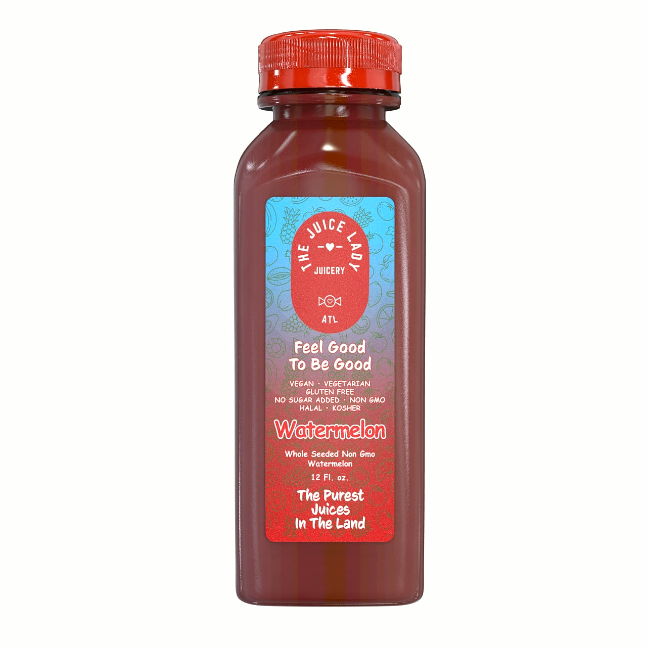 WATERMELON – Whole Seeded Non-GMO Watermelon Juice (1 Bottle · 12 fl oz)