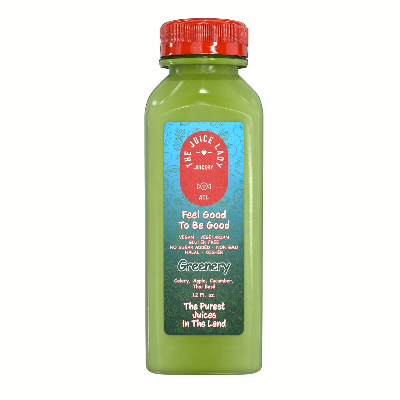 ENERGY - kale, apple, cucumber, pineapple, lemon & organic turmeric 1 Bottle (12 fl oz)