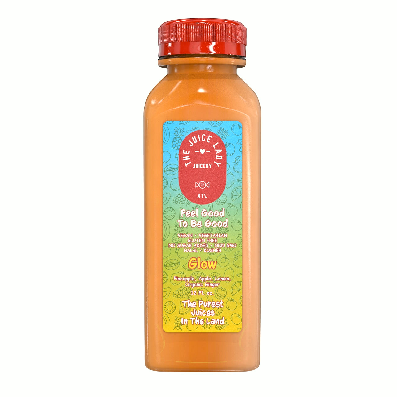 GLOW - Pineapple Apple Organic Ginger & Lemon 1 Bottle (12 fl oz)
